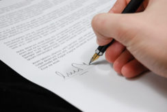 Sign Pen Business Document Vignette