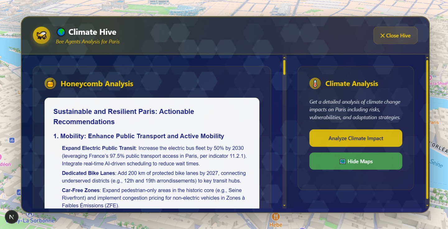 Get a full visual report of the city you've picked delivered by agents in seconds!