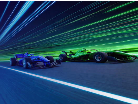 race car on track