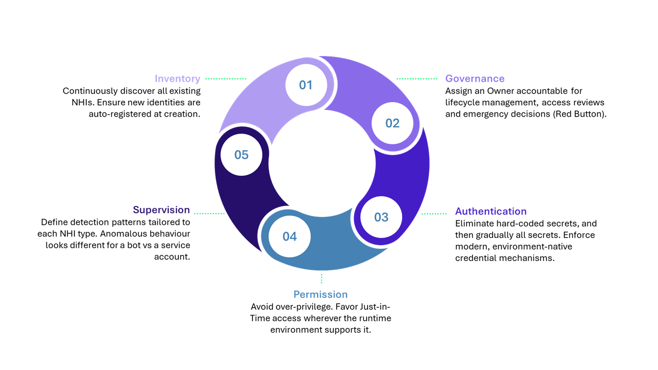 5 pillars for secure NHI management