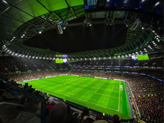 football stadium at night